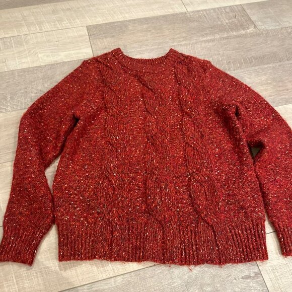 A NEW DAY WOMENS RED SWEATER MEDIUM LONG SLEEVE - Picture 1 of 9